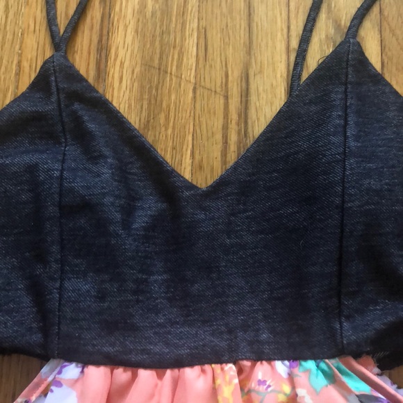 Floral Dress with Side Cut-Outs - Picture 3 of 5